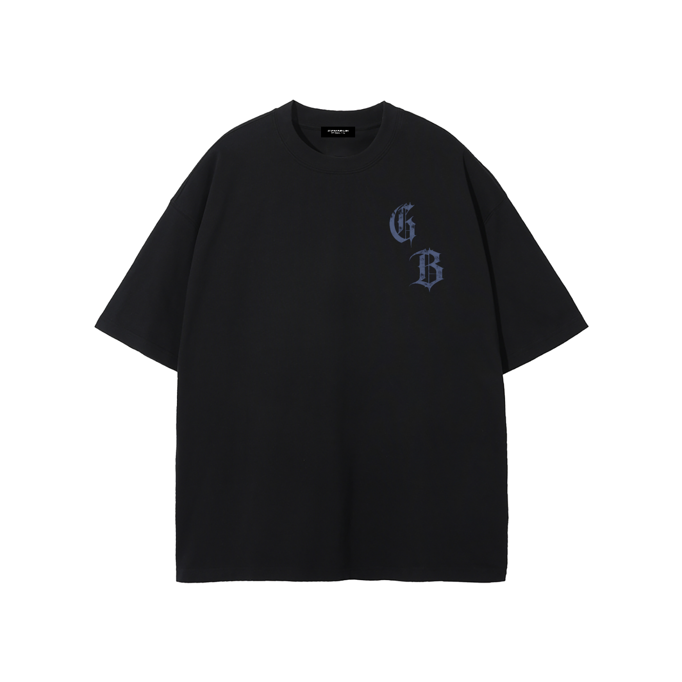 Black GYMBRUH tshirt front