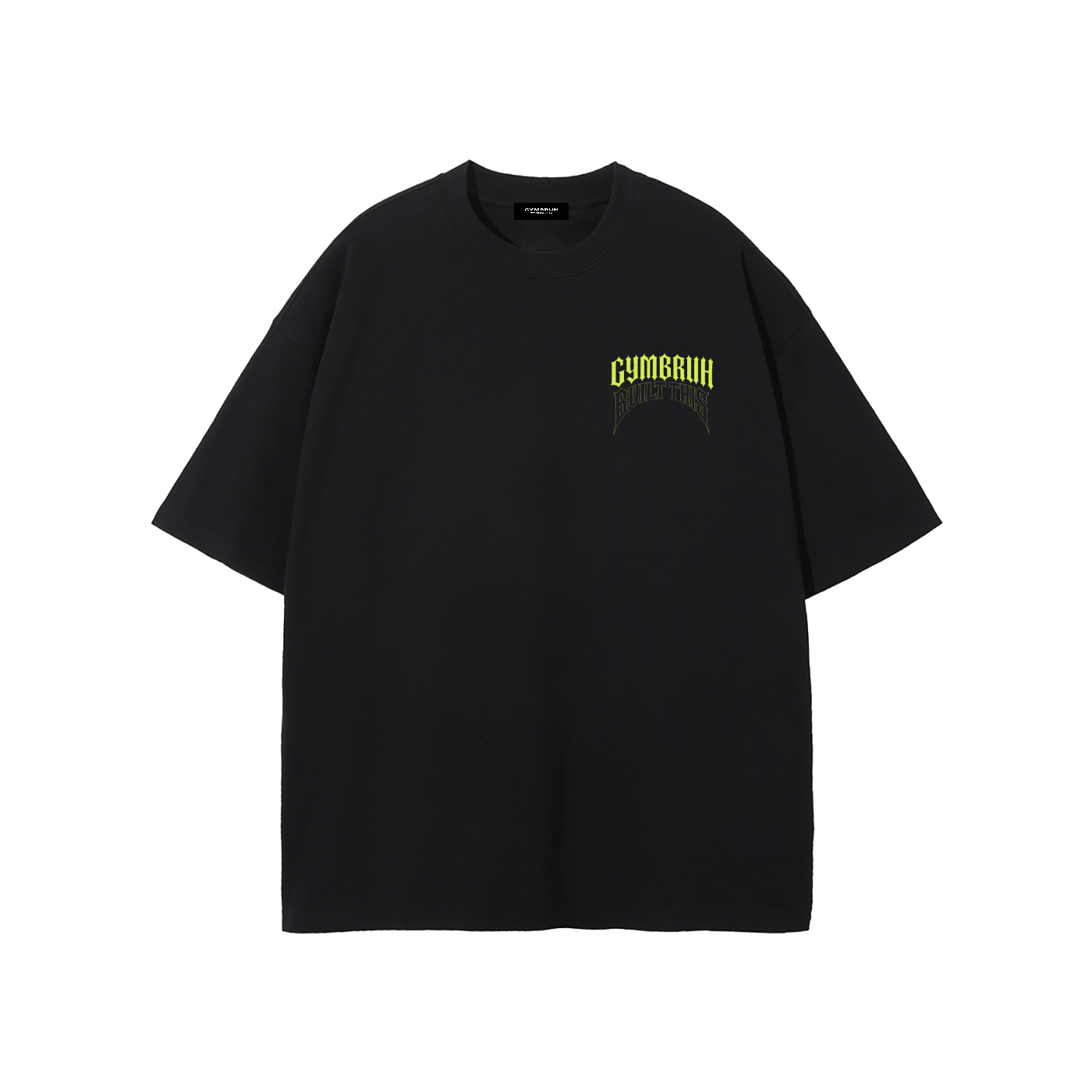 Black GYMBRUH tshirt front
