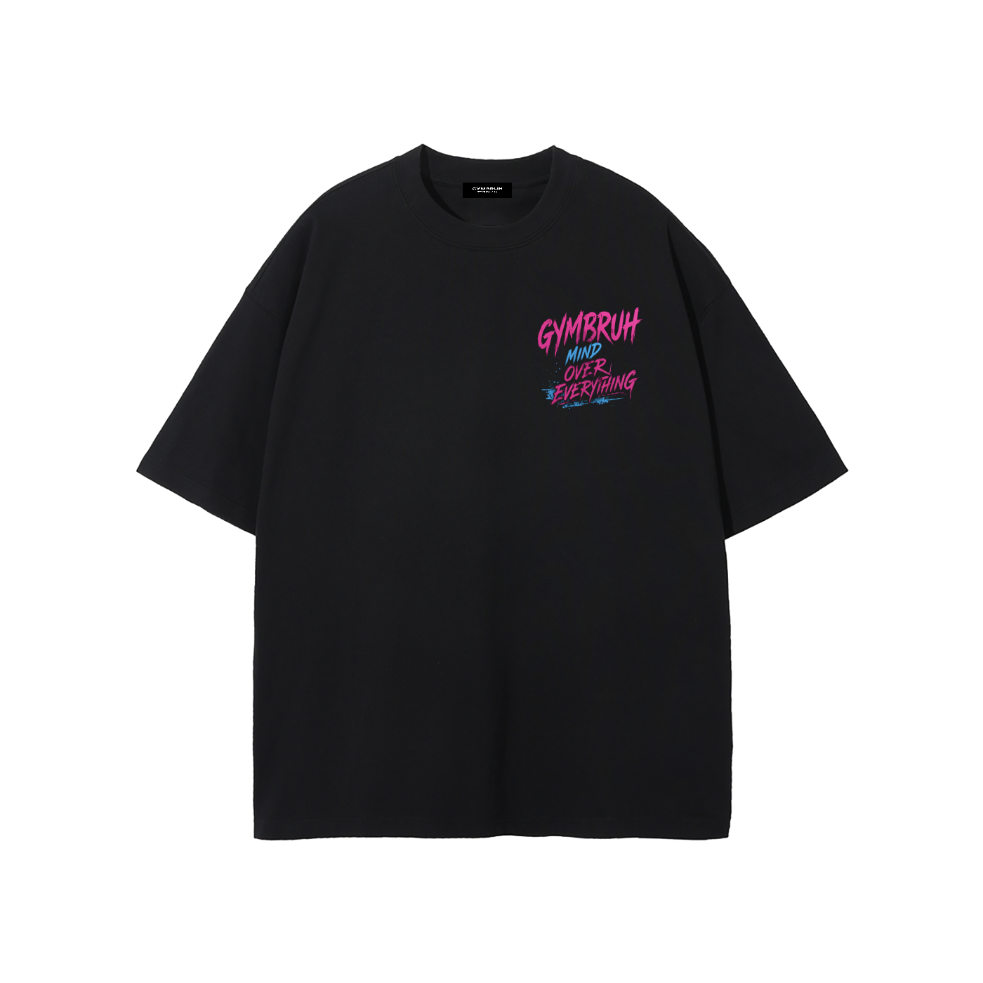 Black GYMBRUH tshirt front