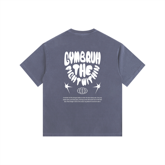 Slate blue T-shirt GYMBRUH