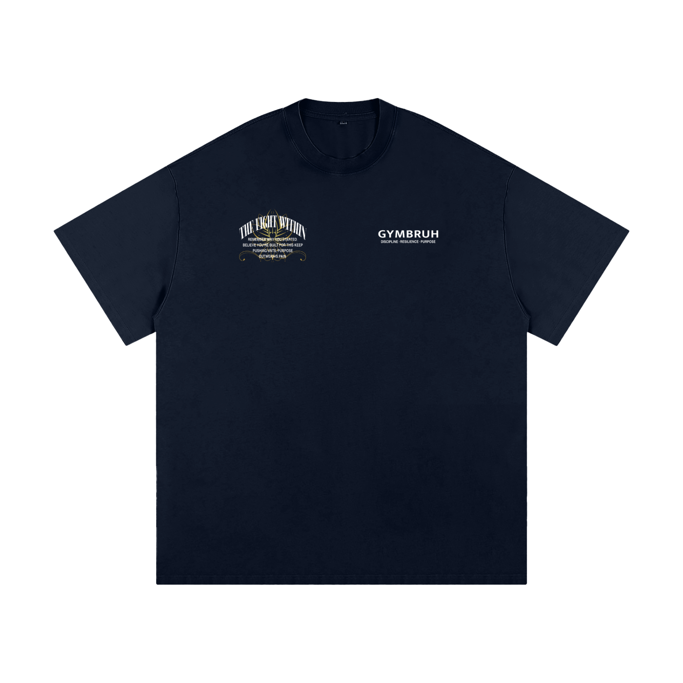 Navy blue T-shirt GYMBRUH