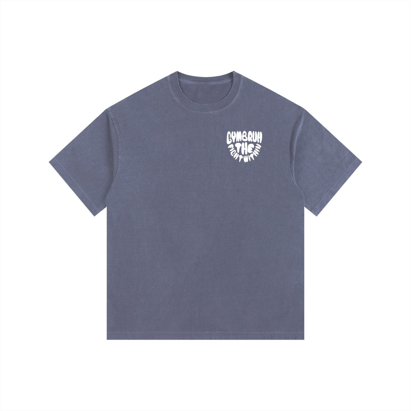 Slate blue T-shirt GYMBRUH