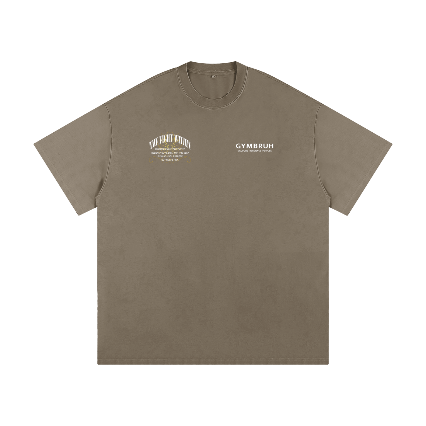 Gray coffee tshirt GYMBRUH