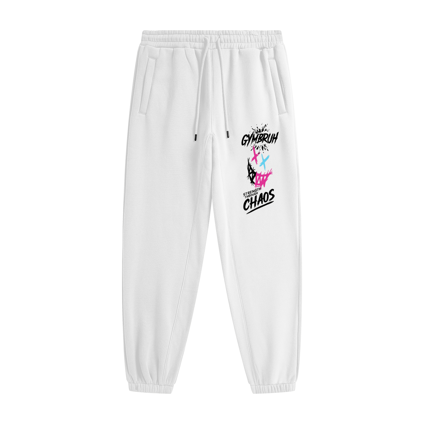 White Sweatpants GYMBRUH