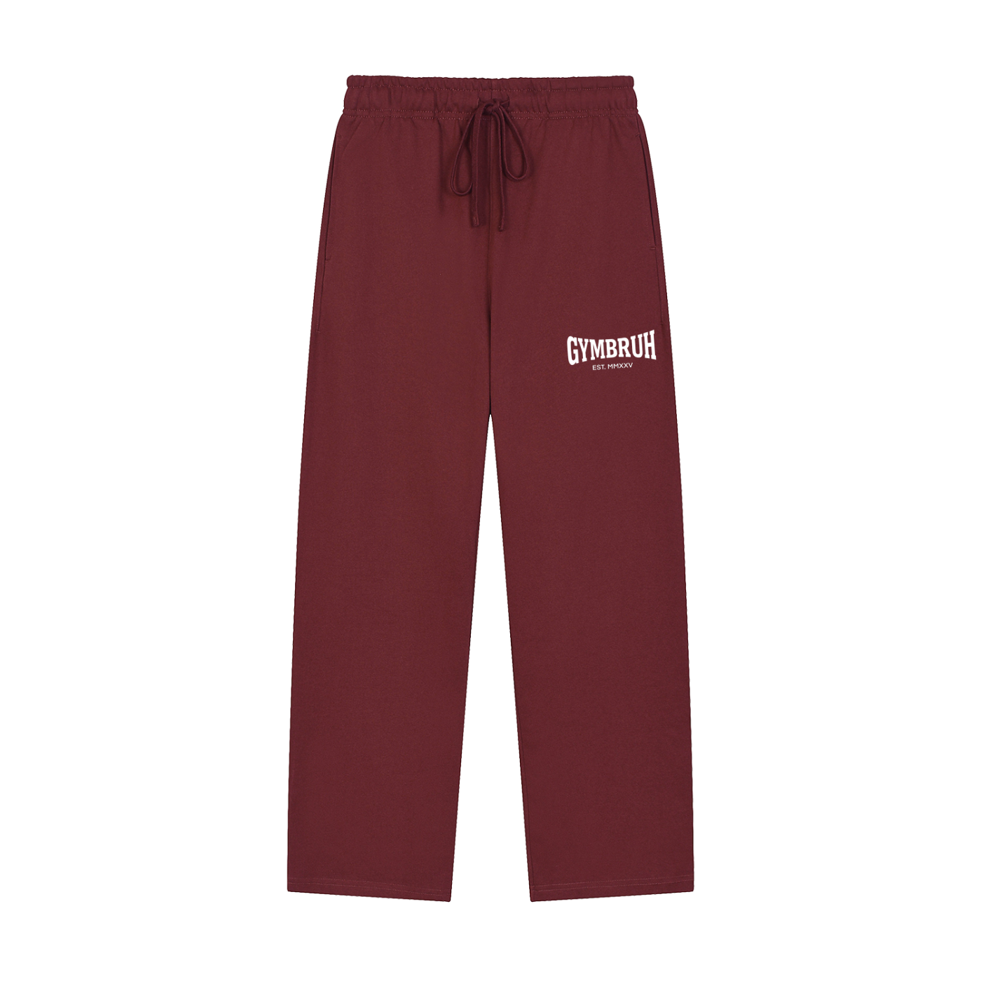 Dull red sweatpants GYMBRUH