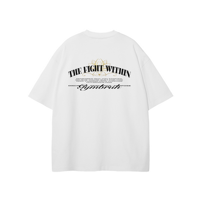 White GYMBRUH  tshirt back