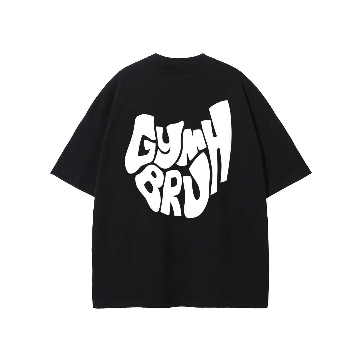 Black GYMBRUH tshirt back