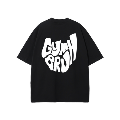 Black GYMBRUH tshirt back