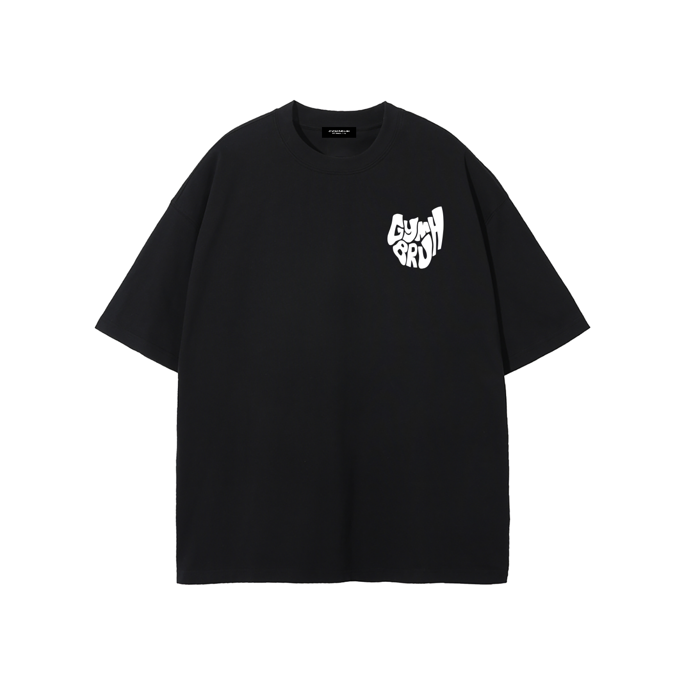 Black GYMBRUH tshirt front