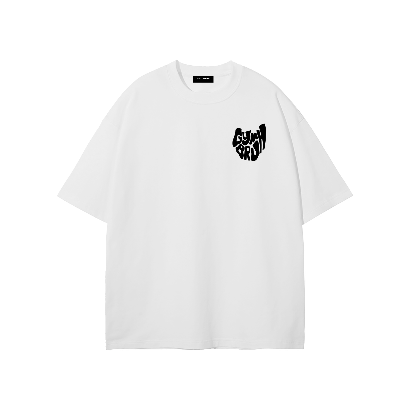 White GYMBRUH tshirt front
