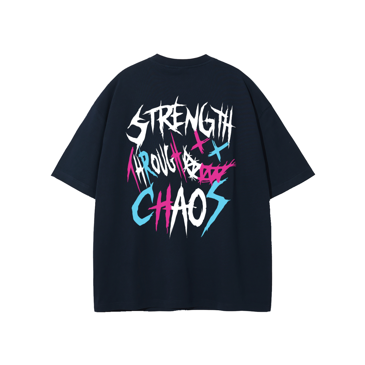 Navy Blue tshirt back