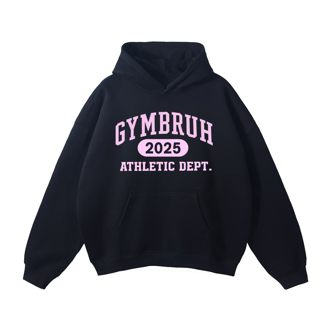 Black GYMBRUH hoodie front