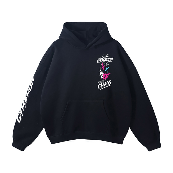 Black GYMBRUH hoodie front