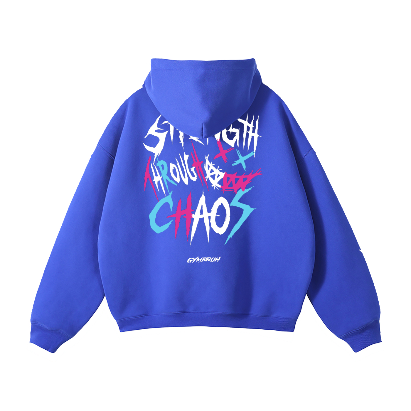 Klein Blue GYMBRUH hoodie BACK