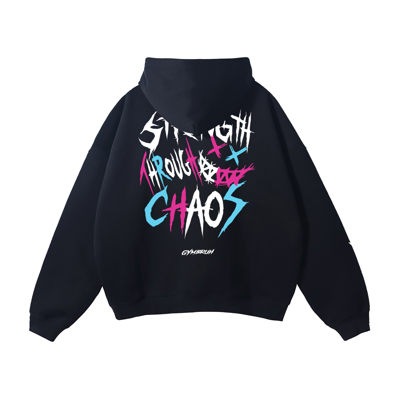 Black GYMBRUH hoodie back