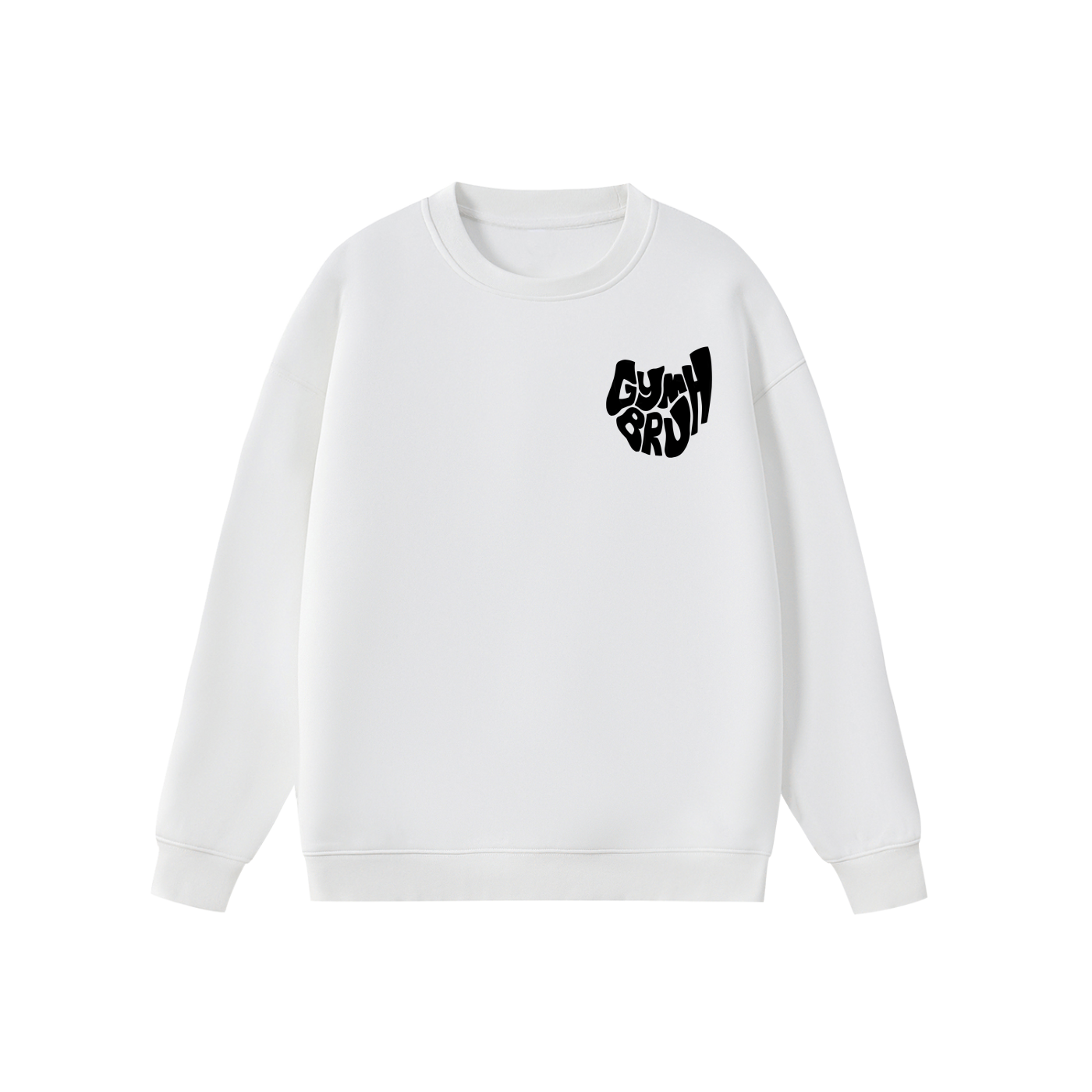 White GYMBRUH sweater front