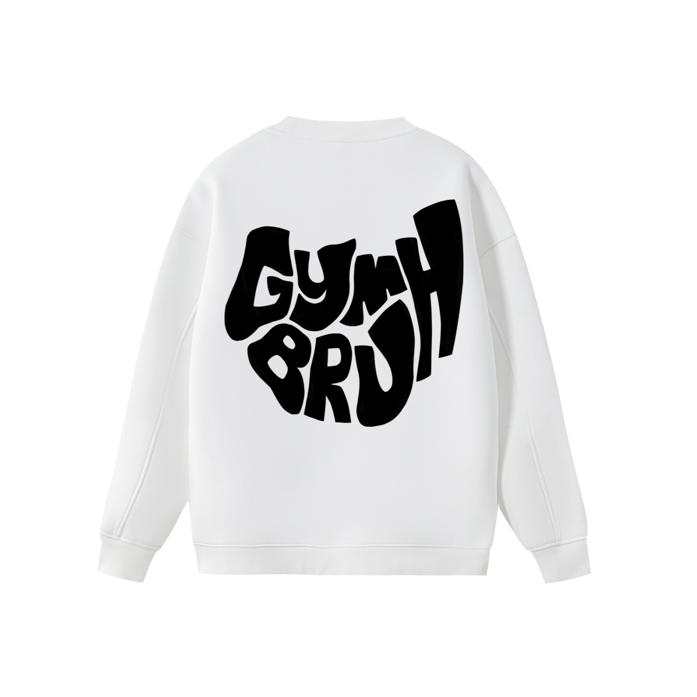 White GYMBRUH sweater back