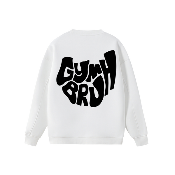White GYMBRUH sweater back