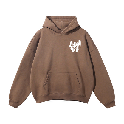 Brown front hoodie 