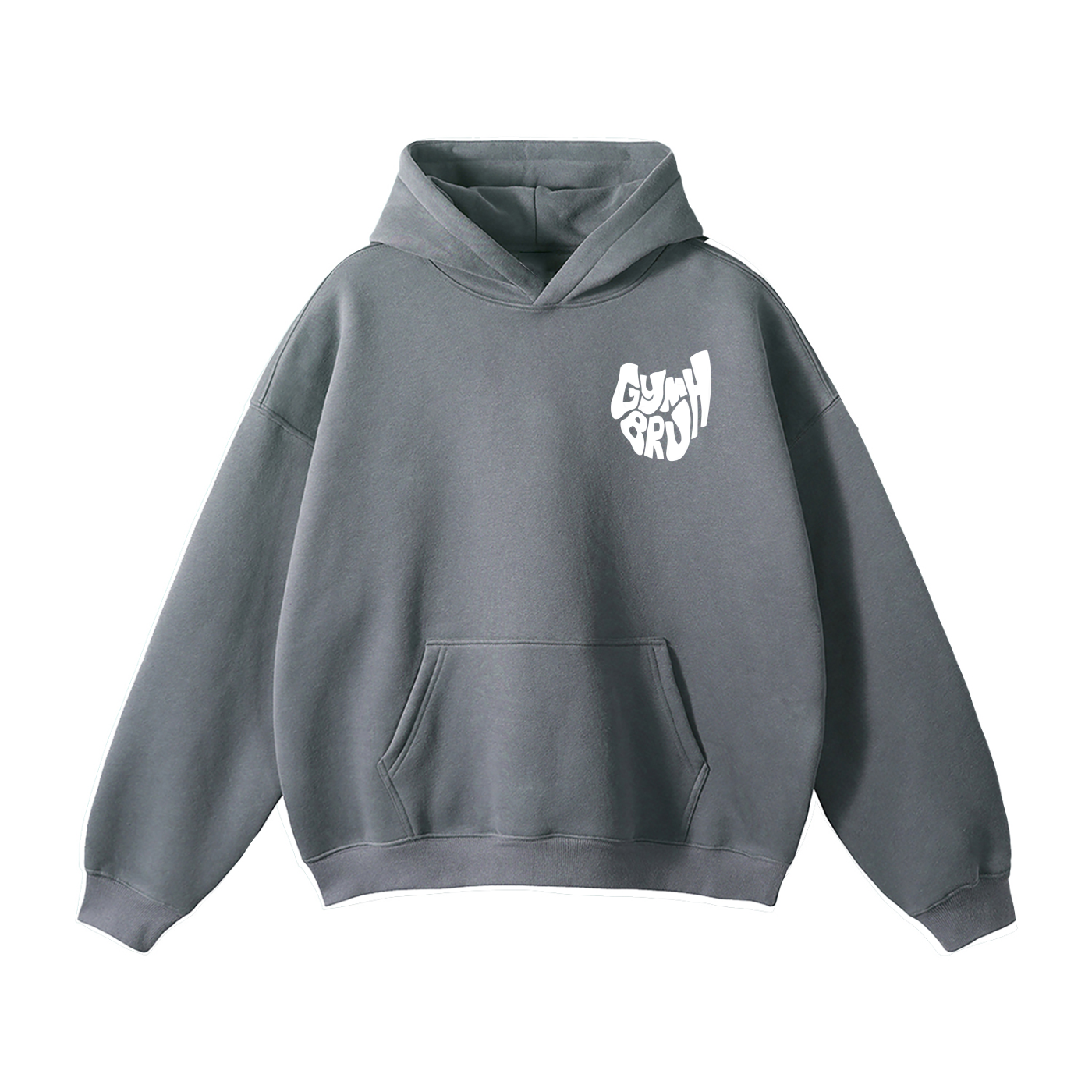 Stone Gray front hoodie 