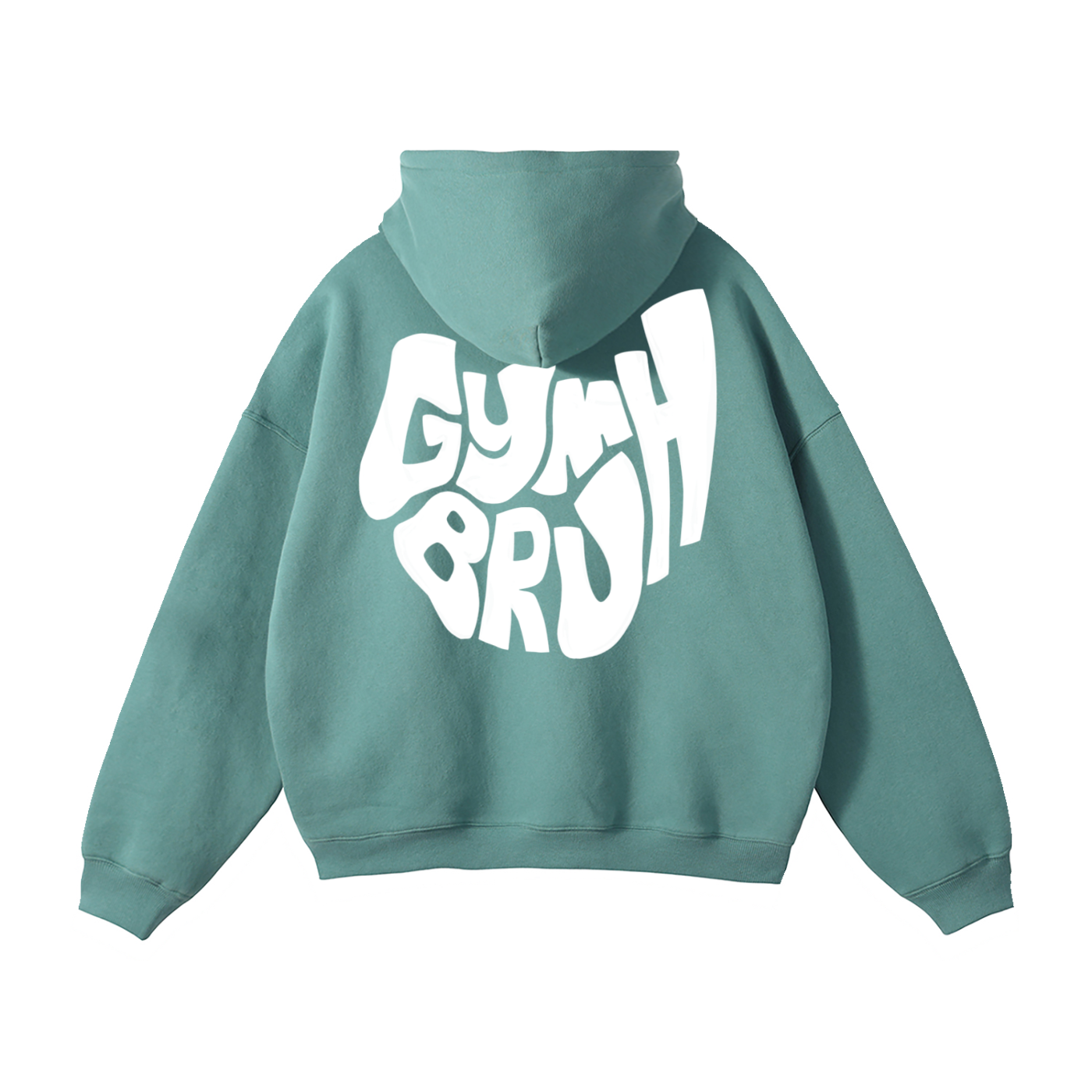 Ash Green back hoodie 