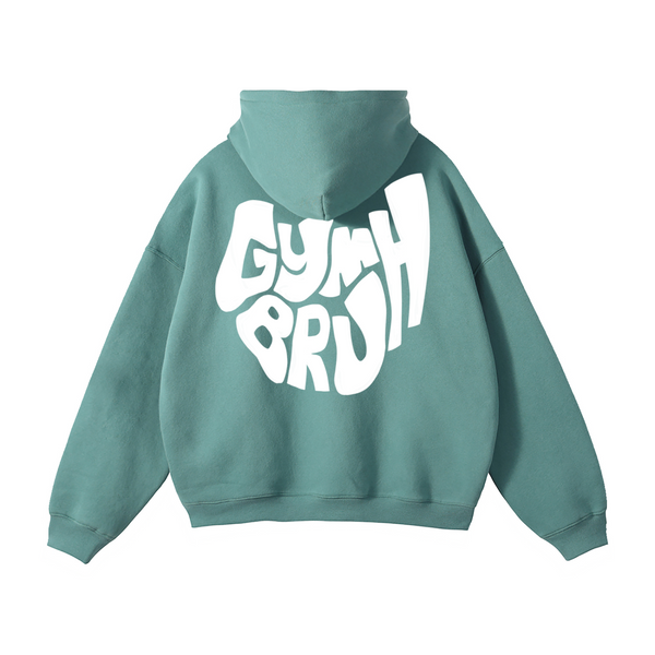 Ash Green back hoodie 