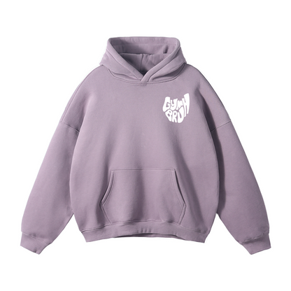 Ash Purple front hoodie 