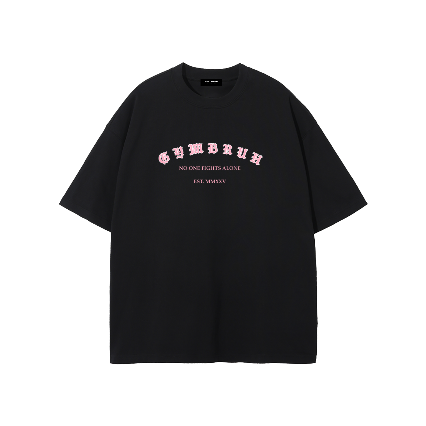 Black GYMBRUH tshirt front