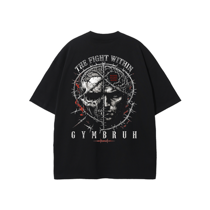 Black GYMBRUH tshirt back