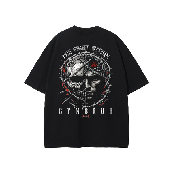 Black GYMBRUH tshirt back