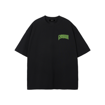 Black GYMBRUH tshirt front
