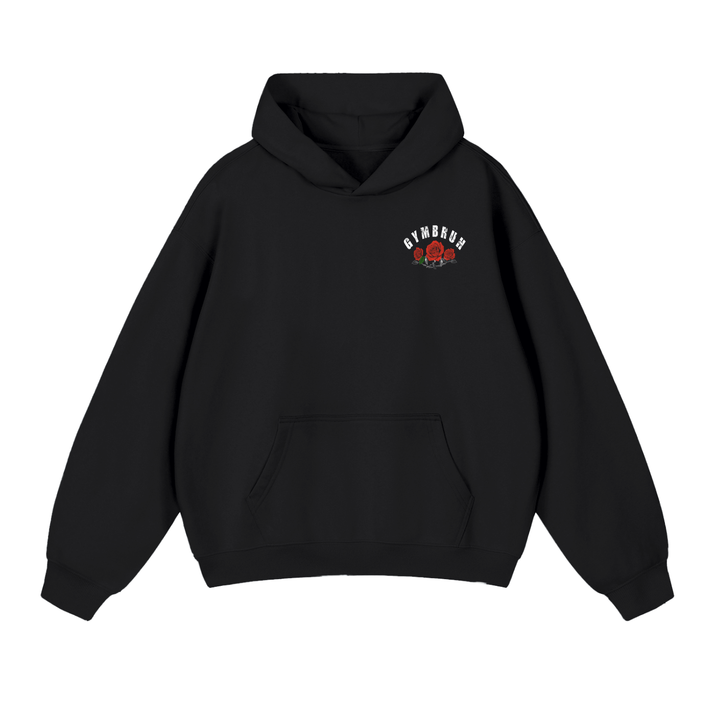 Black GYMBRUH hoodie front
