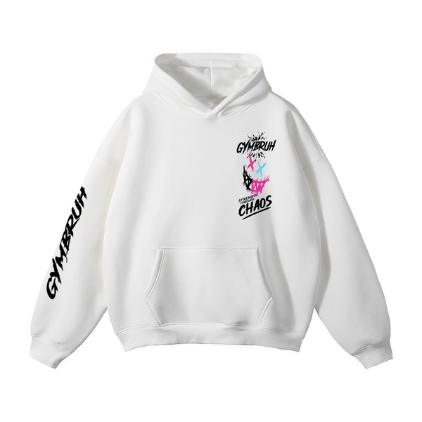 White GYMBRUH hoodie front