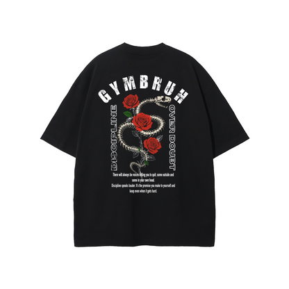 Black GYMBRUH tshirt back