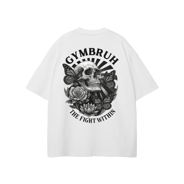 White GYMBRUH tshirt back
