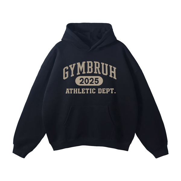Black GYMBRUH hoodie front