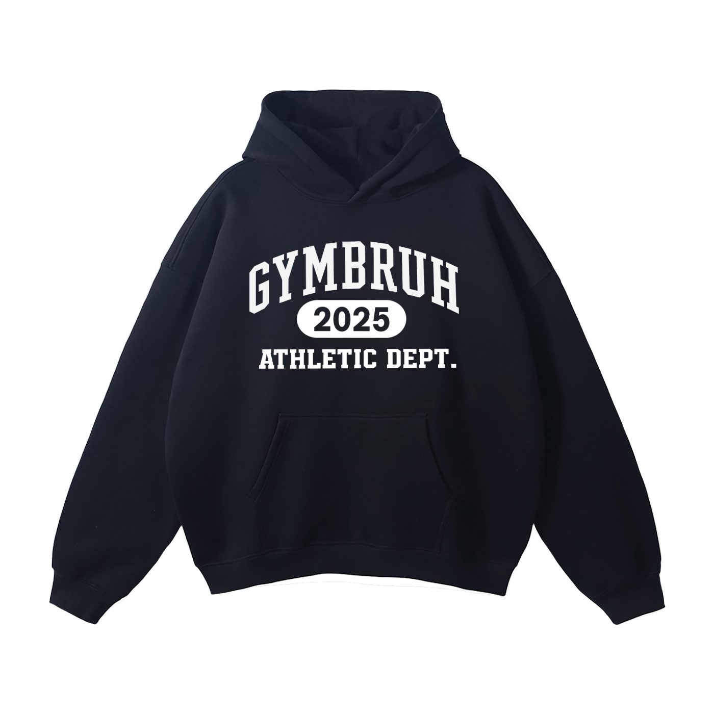 Black GYMBRUH hoodie front