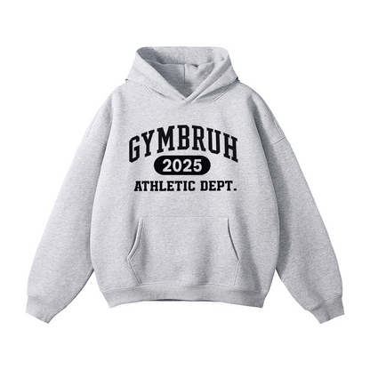 Athletic Gray GYMBRUH hoodie front