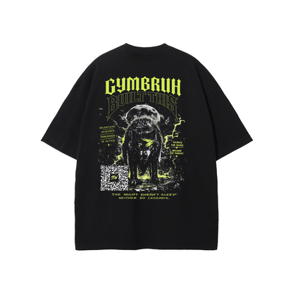 Black GYMBRUH tshirt back