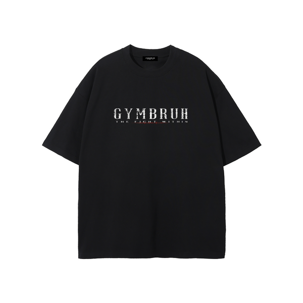 Black GYMBRUH tshirt front
