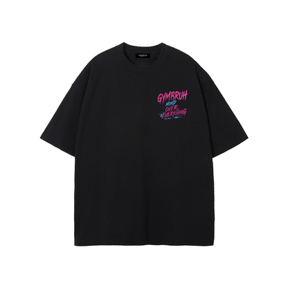 Black GYMBRUH tshirt front