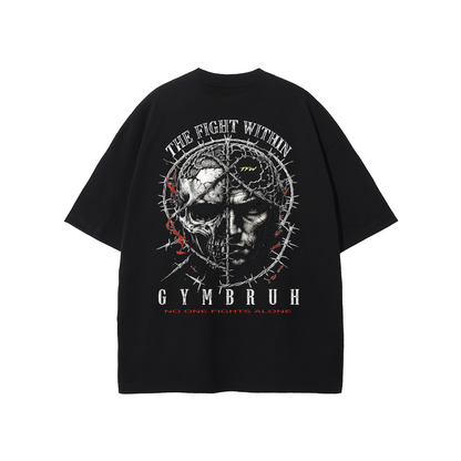 Black GYMBRUH tshirt back