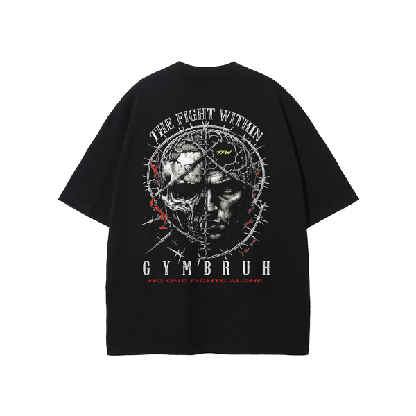 Black GYMBRUH tshirt back