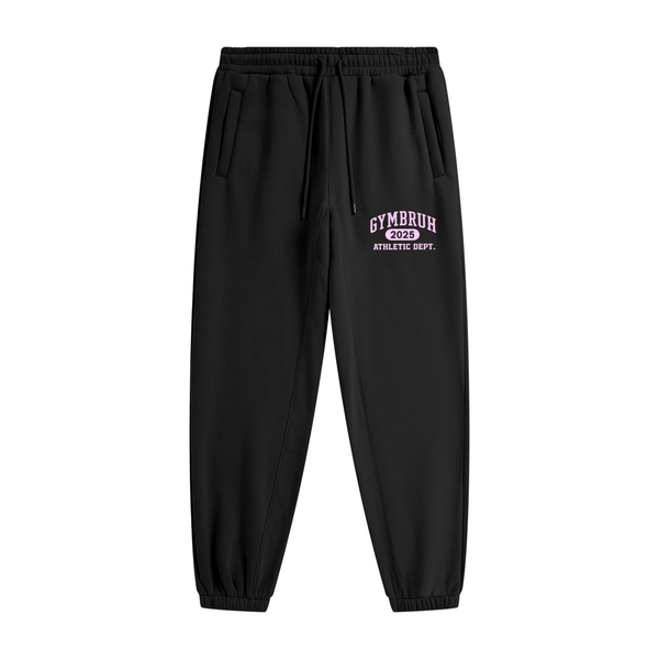Black GYMBRUH joggers front