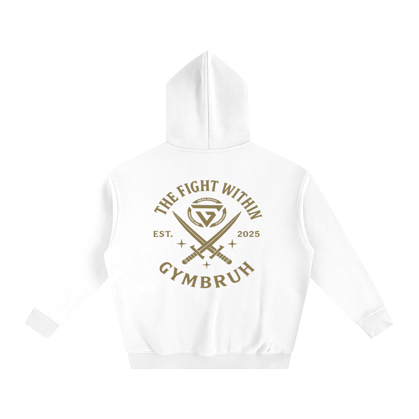 White hoodie GYMBRUH