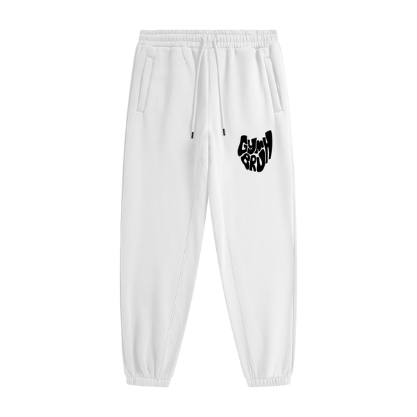White GYMBRUH joggers front